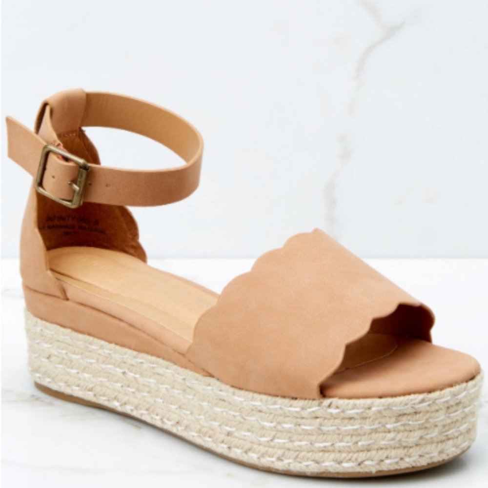 Bamboo Scalloped Espadrille